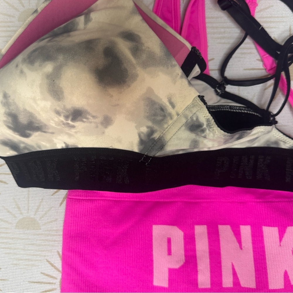 PINK Victoria's Secret Sports Bra Set of 2!